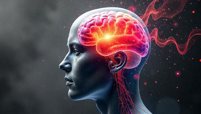 Imagen que muestra una resonancia magnética de un paciente con neuralgia del trigémino, un dolor intenso en la zona de la cara.